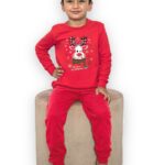 Pijama groasa cu imprimeu de Craciun Oh Deeer