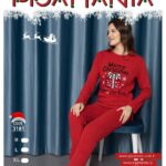 Pijama vatuita "Gift", rosie