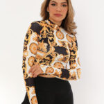 Bluza scurta Bella orient