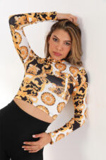 Bluza scurta Bella orient - imagine 2