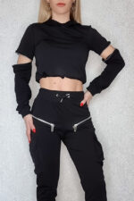 Bluza sport Fancy cu gluga - imagine 2