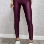 Colanti lycra Marvie cu talie inalta, Burgundy