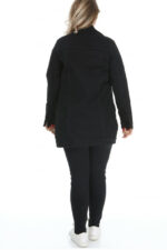 Geaca lunga de blug Ashe, Negru - imagine 2