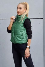 Vesta scurta de fas Pamela, Verde