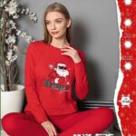 Pijama vatuita cu Mos Craciun 3140