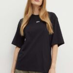Boss Orange tricou din bumbac femei, culoarea negru, 50523256