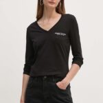 Armani Exchange longsleeve din bumbac culoarea negru, 8NYT89 YJG3Z