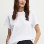 Karl Lagerfeld tricou din bumbac femei, culoarea alb, 245W1712
