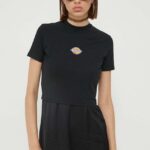 Dickies tricou femei, culoarea negru