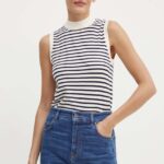 Weekend Max Mara top culoarea albastru marin, 2425366071600