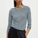 Marc O'Polo longsleeve din bumbac culoarea verde, 406219652597