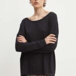 Superdry longsleeve femei, culoarea negru, W6011975A-02A