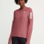 adidas Performance longsleeve pentru alergare Own The Run Base culoarea roz, IM5405