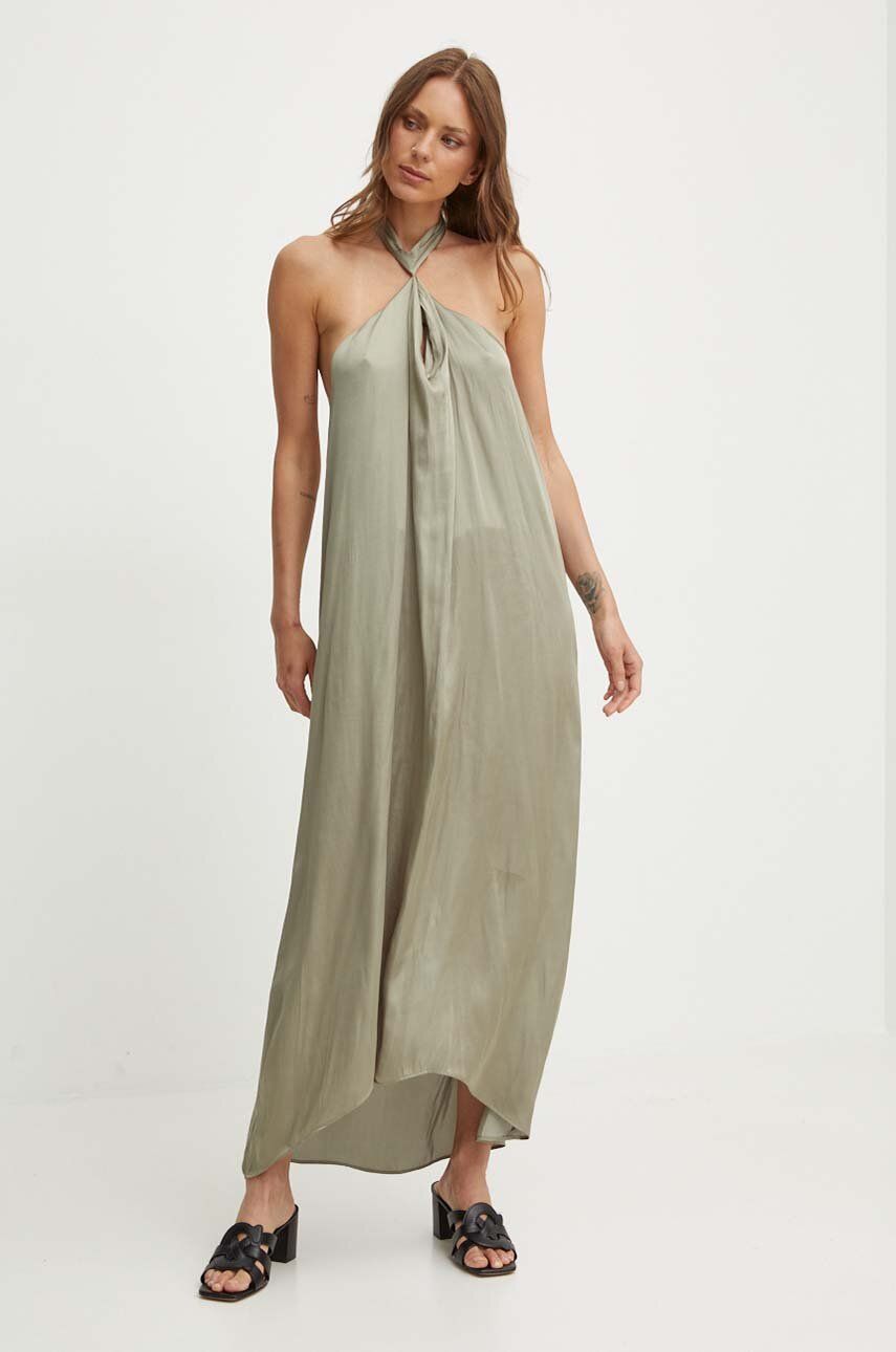 AW24-SUD0F5-81X_F1 Pepe Jins rochie LILinA culoarea verde, midi, evazati, PL953578 - imagine 1