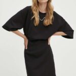 Moscino Jins rochie culoareinegru, ini, evazati, 0421.8227