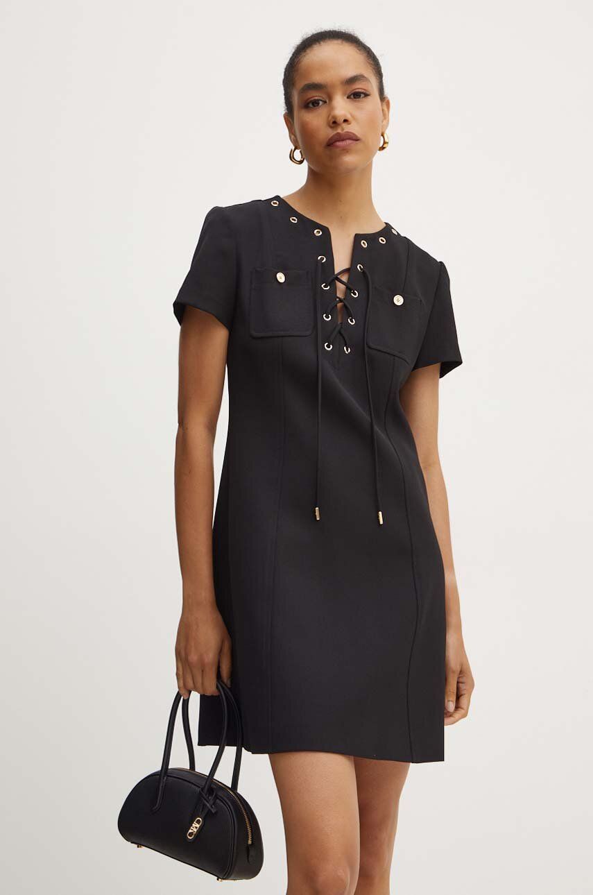 AW24-SUD0LU-99X_F1 MICHAEL Michael Kors rochie culoareinegru, ini, drept, MT482GQ3GZ - imagine 1