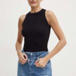 Weekend Max Mara top femei, culoarea negru, 2425366021600