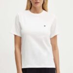 Weekend Max Mara tricou din bumbac femei, culoarea alb, 2425976021600