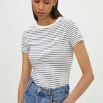 Levi's tricou din bumbac femei, culoarea alb, 000KK