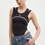 Karl Lagerfeld Jeans body femei, culoarea negru, 245J1708