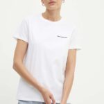 Karl Lagerfeld tricou din bumbac femei, culoarea alb, 245W1714