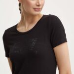EA7 Emporio Armani tricou femei, culoarea negru, TJQCZ.6DTT14