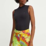 adidas Originals top femei, culoarea negru, cu turtleneck, IY9698