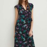 Mediine rochie culoareinegru, midi, evazati