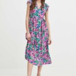 Mediine rochie midi, evazati