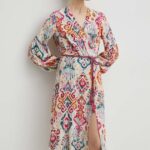 Mediine rochie culoarea bej, midi, evazati