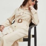 Mediine rochie culoarea bej, maxi, drept