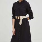 Mediine rochie culoareinegru, maxi, drept