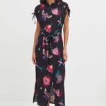 Mediine rochie culoareinegru, maxi, drept