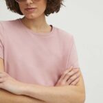 Medicine tricou din bumbac femei, culoarea roz