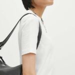 Medicine tricou din bumbac femei, culoarea alb