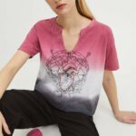 Medicine tricou din bumbac femei, culoarea roz