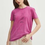 Medicine tricou din bumbac femei, culoarea roz
