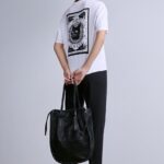 Medicine tricou din bumbac femei, culoarea alb