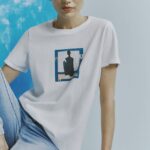 Medicine tricou din bumbac femei, culoarea alb