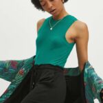 Medicine tricou femei, culoarea verde