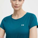 Under Armour tricou femei, culoarea verde
