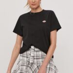 Dickies tricou femei, culoarea negru DK0A4XDABLK-BLACK