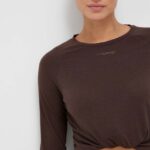 Hummel mineca lunga de antrenament Vanja culoarea maro