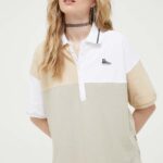 Converse polo de bumbac culoarea bej