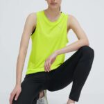 Puma top pentru alergat culoarea verde 523165