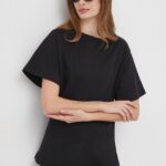 United Colors of Benetton tricou din bumbac femei, culoarea negru