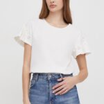 United Colors of Benetton tricou femei, culoarea bej