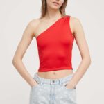 Tommy Jeans top femei, culoarea rosu DW0DW17898