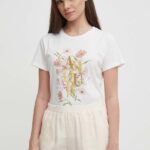 Artigli tricou din bumbac femei, culoarea bej, AT38703