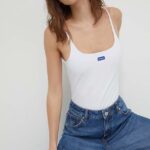HUGO Blue body femei, culoarea alb 50510845
